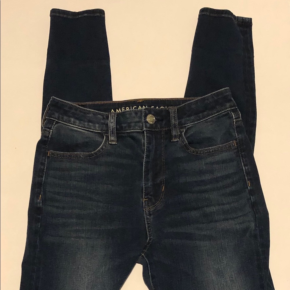 high waisted american eagle jeans